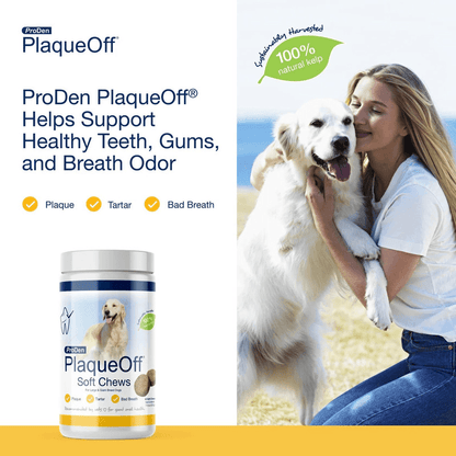Dog Dental Care - PlaqueOff Soft Chews For Large & Giant Breed Dogs