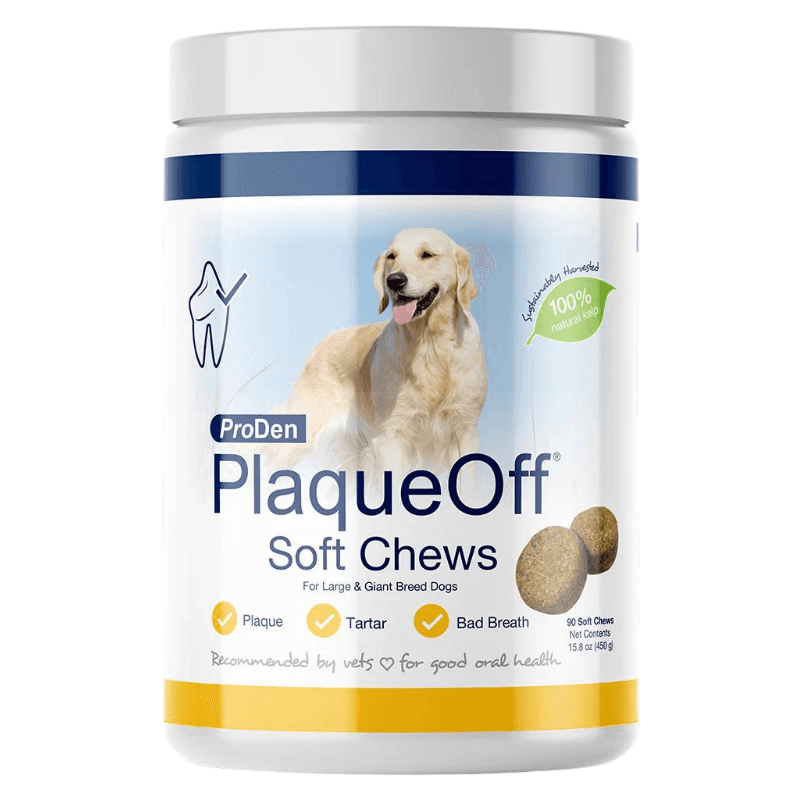 Dog Dental Care - PlaqueOff Soft Chews For Large & Giant Breed Dogs