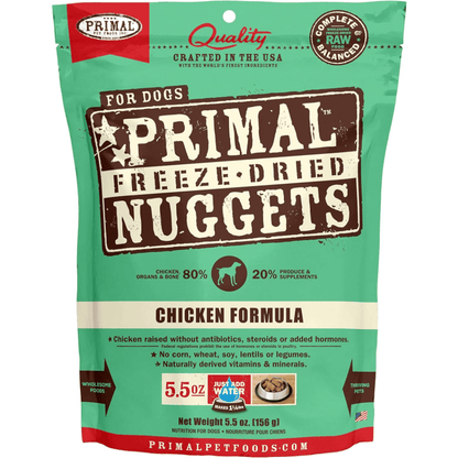 Freeze Dried Dog Food - Chicken Dinner Nuggets - Adult