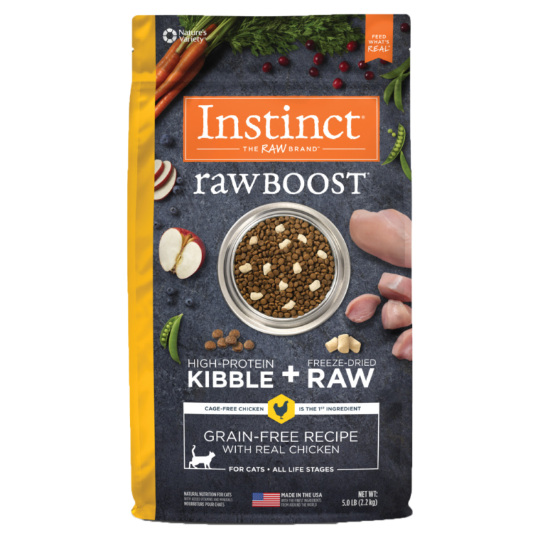 Instinct - Cat - Raw Boost Kibble Grain Free Cage Free Chicken
