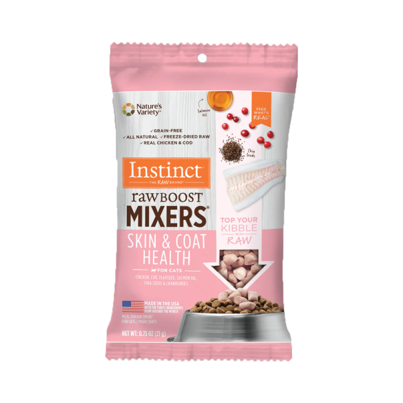 Instinct - Cat - Raw Boost Mixers Skin & Coat Health Chicken & Fish