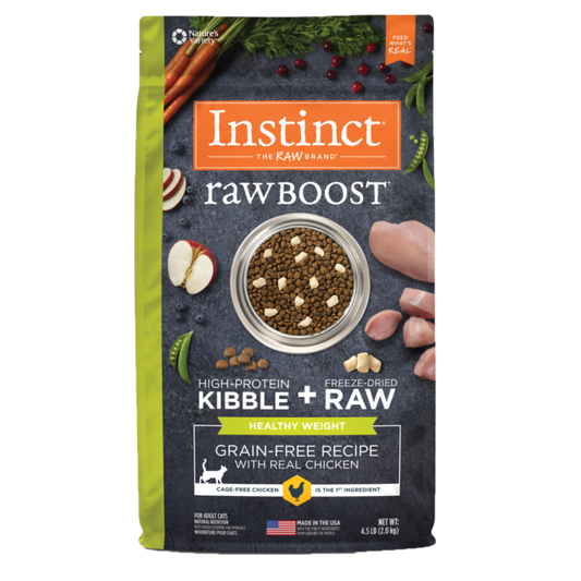 Instinct - Cat - Raw Boost Kibble Healthy Weight Grain Free Cage Free Chicken Recipe