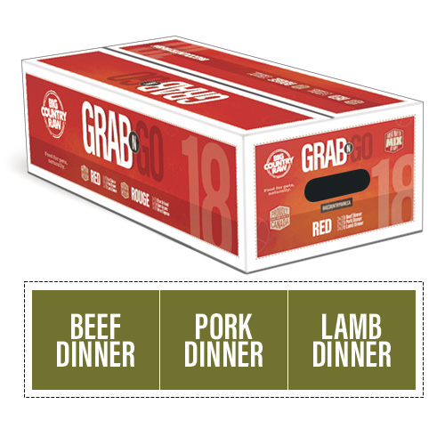 Big Country Raw - Dog - Grab N Go Red Meat Variety Pack