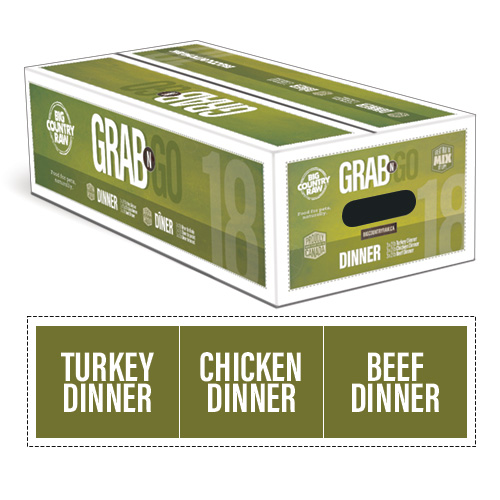 Big Country Raw - Dog - Grab N Go Dinner Variety Pack