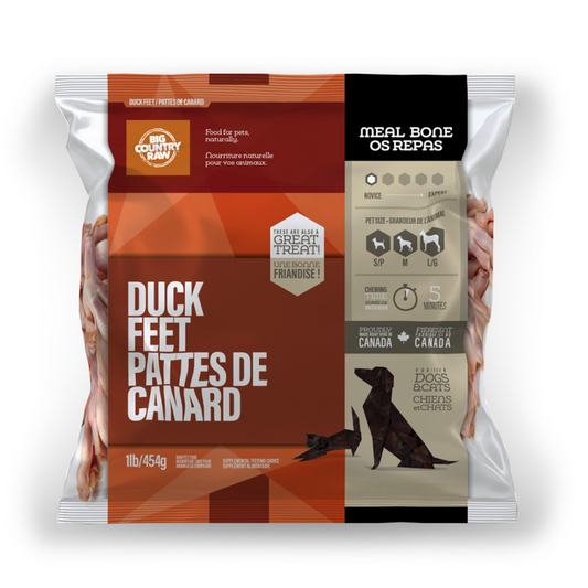Big Country Raw - Cat & Dog - Meal Replacement Bones Duck Feet