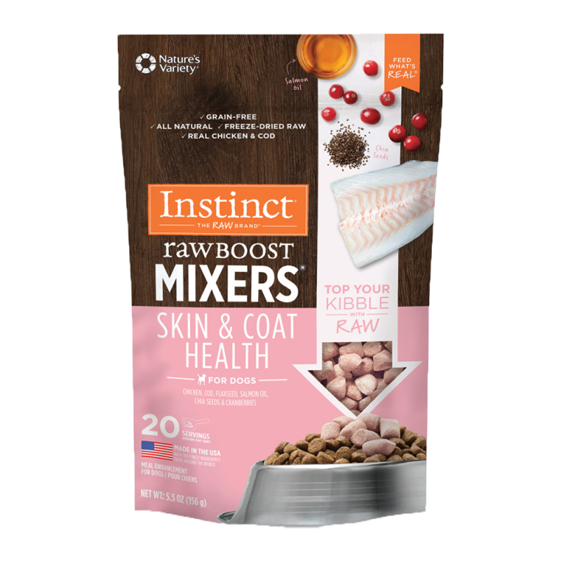 Instinct - Dog - Raw Boost Mixers Skin & Coat Health Grain Free Chicken & Fish