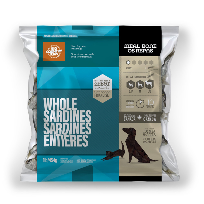 Big Country Raw - Cat & Dog - Meal Replacement Bones Sardines