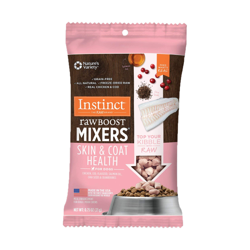 Instinct - Dog - Raw Boost Mixers Skin & Coat Health Grain Free Chicken & Fish