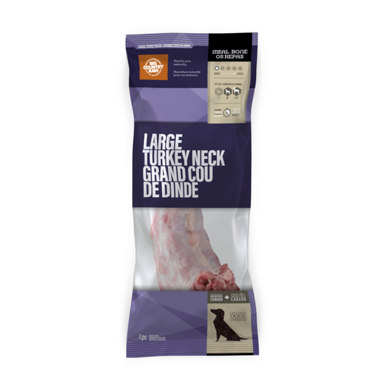 Big Country Raw - Dog - Frozen Raw Meal Replacement Bones Turkey Neck
