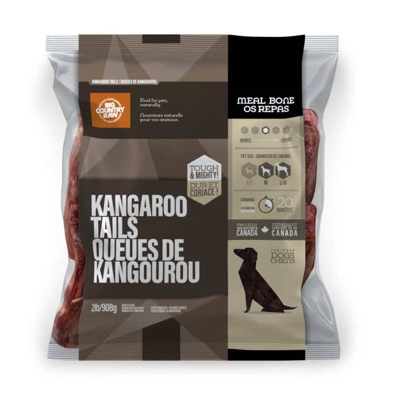 Big Country Raw - Dog - Meal Replacement Bones Kangaroo Tail