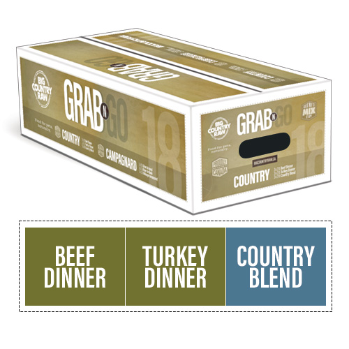 Big Country Raw - Dog - Grab N Go Country Variety Pack