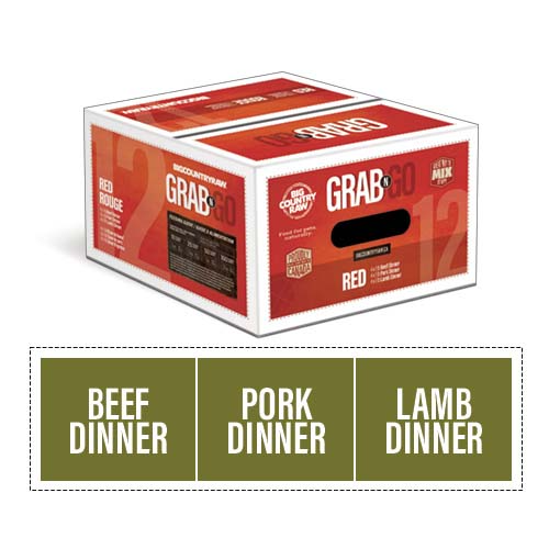 Big Country Raw - Dog - Grab N Go Red Meat Variety Pack