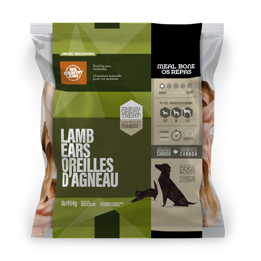 Big Country Raw - Cat & Dog - Meat Replacement Bones Lamb Ears