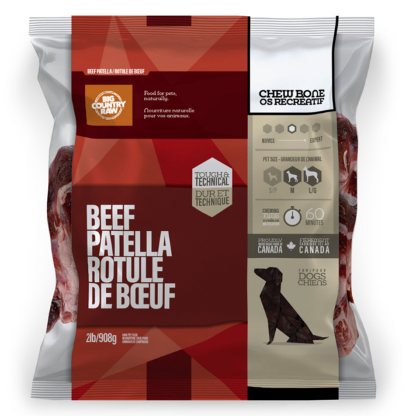Big Country Raw - Dog - Frozen Raw Beef Patella Bone