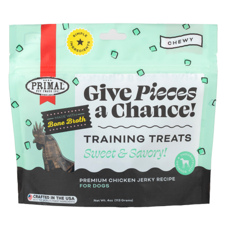 Primal Give Pieces a Chance Chicken Jerky Dog Treats