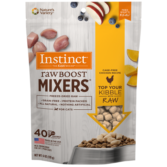 Instinct Cat Raw Boost FD Mixers CageFree Chicken