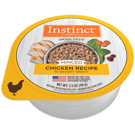 Instinct Cat Grain Free Minced 3.5 oz - Chicken