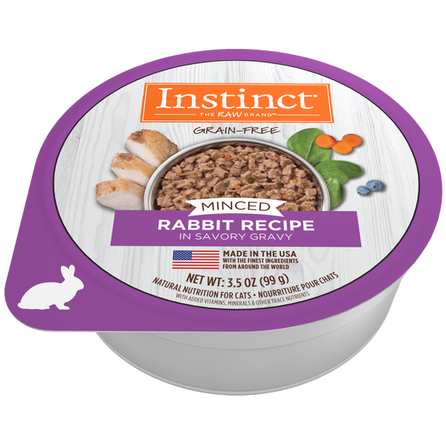 Instinct Cat Grain Free Minced 3.5 oz - Rabbit