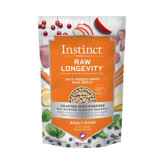 Instinct Raw Longevity FD Meals Adult Rabbit for Dogs