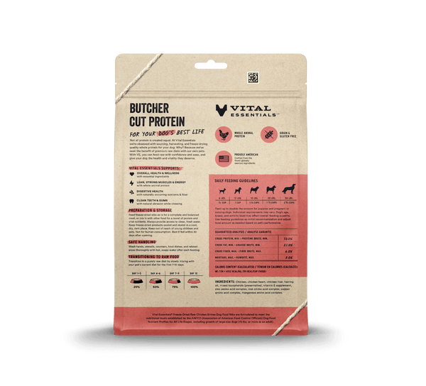 Vital Essentials - Dog Chicken Freeze Dried Mini Nibs - 14 oz