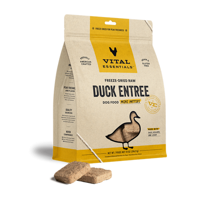 Vital Essentials - Dog Mini Patties Freeze Dried - Duck - 14 oz
