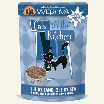 Weruva Cats in the Kitchen 1ifByLand 2ifBy Sea 3 oz Pouch