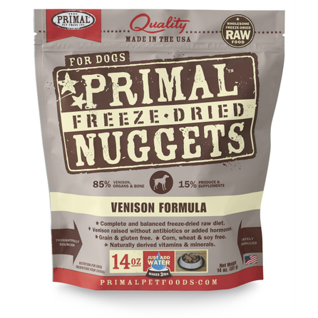 Primal Dog Freeze-Dried Nuggets - Venison Formula主食冻干-鹿肉