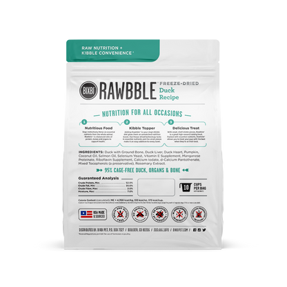 BIXBI - Freeze Dried - Rawbble - Duck