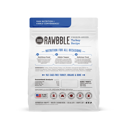 BIXBI - Freeze Dried Rawbble - Freeze Dried Turkey