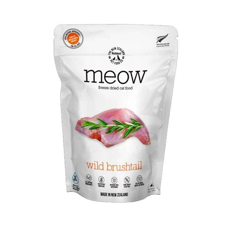 NZ Natural Pet Food Co - Freeze Dried - Food - Meow -  Wild Brushtail 280g