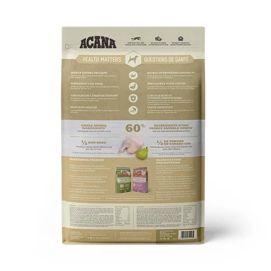 ACANA Singles Limited Ingredient Diet - Duck with Pear Recipe