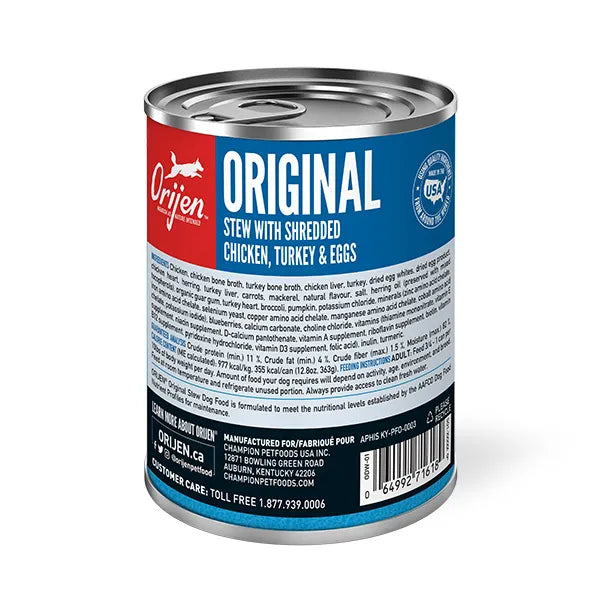 Orijen Original Stew Recipe With Chicken, Turkey & Eggs Wet Dog Food
