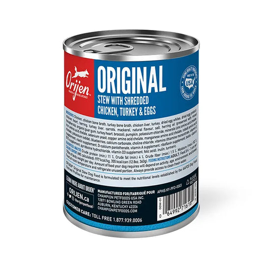Orijen Original Stew Recipe With Chicken, Turkey & Eggs Wet Dog Food