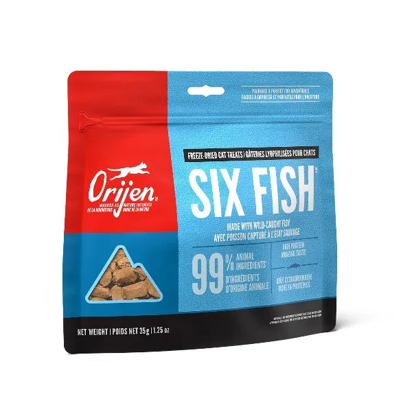 Orijen Freeze-Dried Cat Treats - Six Fish