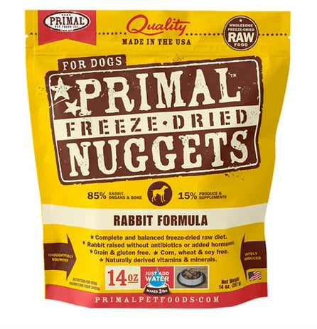 Primal Dog Freeze-Dried Nuggets - Rabbit 主食冻干-兔肉