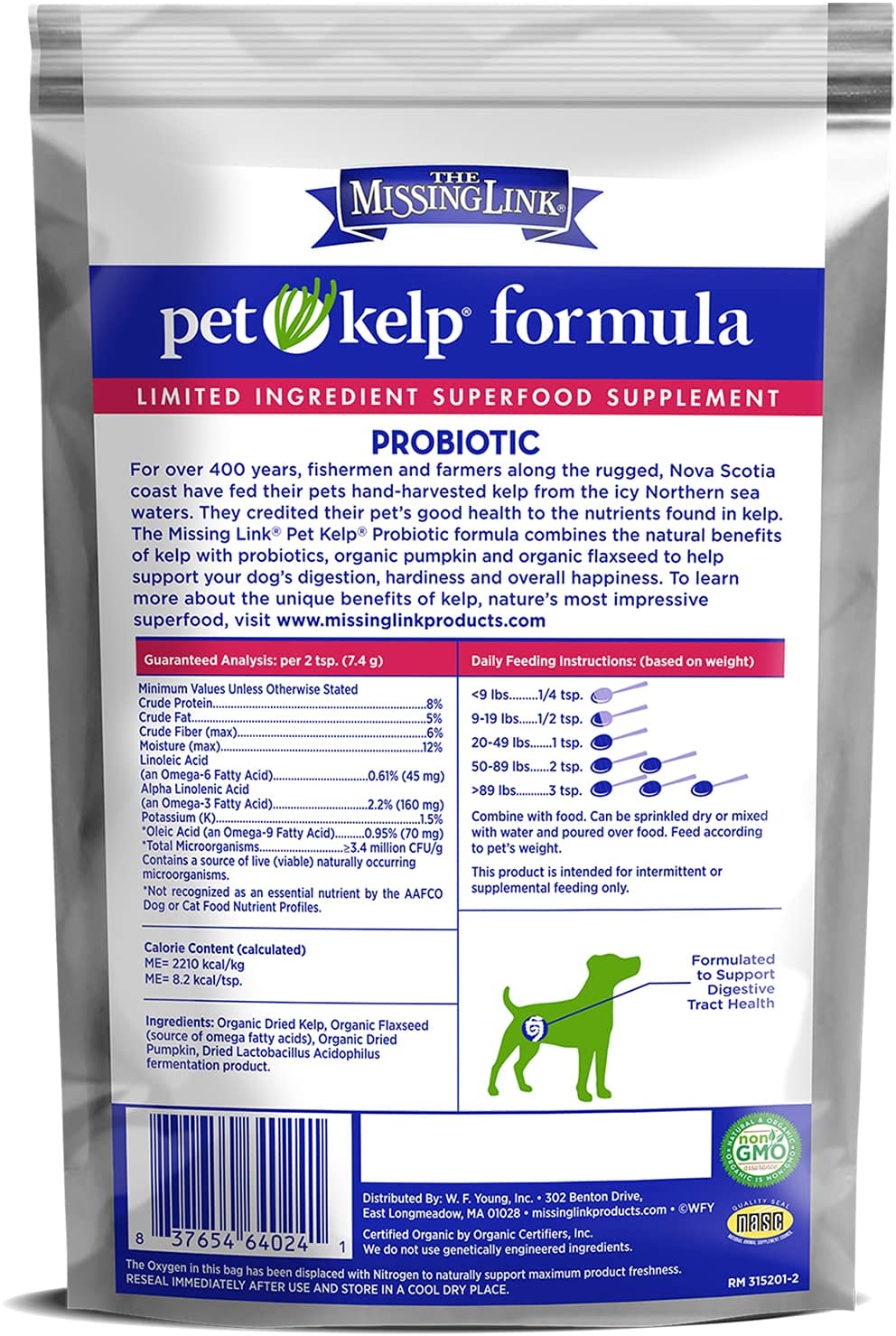 Organic Pet Kelp, Probiotic Formula  8 oz